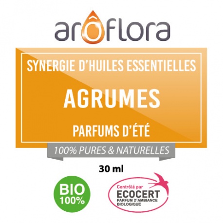 Synergie huiles essentielles BIO AGRUMES 30ml