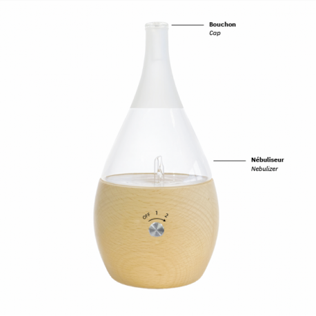 Vollständiges Glasgefäß für Diffuser Nalia