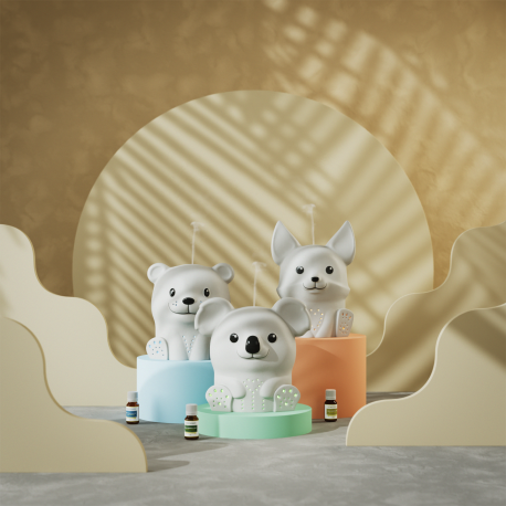 Diffuseur Animalia FOX avec prise UK + CE