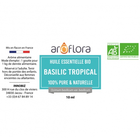 lot de 6 huiles essentielles bio 6x10 ml Verveine exotique